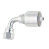 PARKER Hydraulic Elbow, 78 Series, Crimp Style, Crimp x 37 deg Female JIC Swivel End, 90 deg, 5000 psi, Steel, Domestic
