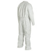 Disposable Coverall, Comfort Fit, White, Tyvek®, Serged Seam, Front Zipper Closure, Flame Resist