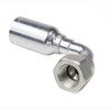PARKER Hydraulic Elbow, Global 56 Series, Short Drop, Hose x Female 37 deg JIC Swivel End, 90 deg, 5000 psi, Steel, Domestic