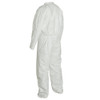 Disposable Coverall, Comfort Fit, White, Tyvek®, Serged Seam, Front Zipper Closure