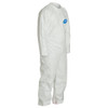 Disposable Coverall, Comfort Fit, White, Tyvek®, Serged Seam, Front Zipper Closure