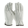 Driver Gloves, Regular Grade, Top Grain Cowhide Leather Palm, Top Grain Cowhide Leather, Natural, Unlined