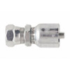 PARKER 43 Series Hydraulic Hose Fitting,Crimp Style, Straight,Female JIS Metric Swivel End,Steel,Domestic