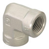 PARKER Hydraulic Elbow, FNPT End, 90 deg, Stainless Steel, Chromium 6 Free Plated, Domestic