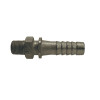 Pipe Nipple, Straight, Hose x MNPT End, 600 psi, 70 deg F, Steel, Zinc Plated, Domestic