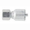 PARKER 43 Series Hydraulic Hose Fitting,Crimp Style, Straight,Female Metric L - Swivel 24 deg Cone End,70 deg F,Steel