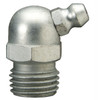 Zerk Fitting, 9/16 in Hex, Trivalent Zinc Plated, Steel, 1/4 in PTF Thread