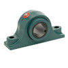 DODGE TYPE E 2 BOLT Pillow Block Roller Bearing Unit, Type E-Xtra, 2-3/4 in Base to Bore Centerline, 10-1/2 in Lg, 4 in Wd