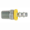 PARKER 82 Series Hydraulic Hose Fitting,Push On Field Attachable, Straight,MNPTF Rigid End,300 psi,70 deg F,Domestic