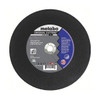 METABO Cut-Off Wheel, Heavy Duty, 14 in Dia Wheel, 3/32 in Thk Wheel, 1 in Center Hole, 30 Grit, Medium, Type 1