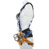 Harness, Alloy Steel Hardware, Blue, 400 lb, Tongue Leg Strap Buckle, Quick-Connect Chest Strap Buckle