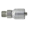 PARKER 78 Series Hydraulic Hose Fitting,Crimp Style, Straight,MNPTF Rigid End,5000 psi,Steel,3.94 in lg,Domestic