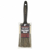 Paint Brush, Chisel, China Bristle Brush, Brass-Plated Steel Ferrule, Solid, Plastic Handle, 2 to 4 in