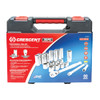 Mechanic's Socket Sets, 12 -Point, 3/8 in Drive, ANSI,  ASME, Alloy Steel, Chrome Plated, Imperial
