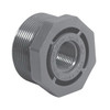 Reducer Bushing, Flush Style, Bushing, MNPT x FNPT End, SCH 80, Injection-Molded, PVC, Gray, 140 deg F, 3 x 2-1/2 in