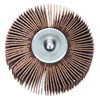 MERIT Mini Grind-O-Flex Flap Wheel, Abrasive Coated, 1 in Dia Wheel, 1 in Wd Face, 1/4 in Dia Shank, Medium, Cotton Backing