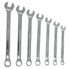 Combination Wrench Set, Satin Chrome, 12 Points, Imperial