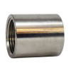 Machined Coupling, Coupling, FNPT End, Class 150, 150 lb, 316 Stainless Steel