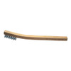 Toothbrush, Wood Handle, 7-1/2 in Lg, 1-1/2 in Brush, Hardwood Block, 1/2 in wd,  7-1/2 in lg Block, 1/2 in Lg Trim, Stainless Steel Trim, 3 Row Toothbrush, Wood Handle, 7-1/2 in Lg, 1-1/2 in Brush, Hardwood Block, 1/2 in wd,  7-1/2 in lg Block, 1/2 in Lg Trim, Stainless Steel Trim, 3 Row