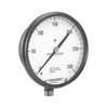 Mechanical Pressure Gauge, Dry, 100 psi, 1/4 in MNPT, 4-1/2 in Dia Dial, +/-1/2%, Dial Display, -20 to 250 deg F, Flush,  Stem,  Surface Mount