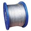 Wire Rope, Center, 6680 lb, 6 x 19 Class Bright Fiber Core, 5/8 in Dia