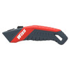 Utility Knife, Auto-Retract, 6-3/4 in lg Handle, Steel Handle, 7 in Lg, 1-3/4 in Wd, 0.87 in Dp, 5/8 in Lg Blade, 0.15 in Wd Blade, Auto Retractable Blade