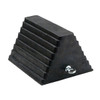 Wheel Chock, 6 in Ht, 9 in Dp, Molded Rubber, 8 in Wd