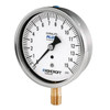Mechanical Pressure Gauge, Dry, 60 psi, 1/4 in MNPT, 2-1/2 in Dia Dial, +/-1%, 0.2 psi, Dial Display, -40 to 150 deg F, Stem Mount, 2-3/4 in dia,  1-1/4 in dp