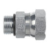 Hydraulic Adapter, Straight, 5/8 x 3/4 in, Male O-Ring Boss x FNPSM Swivel End, 1-1/4 x 1 in Hex, 1.72 in Lg, 2250 psi, Steel, Domestic Hydraulic Adapter, Straight, 5/8 x 3/4 in, Male O-Ring Boss x FNPSM Swivel End, 1-1/4 x 1 in Hex, 1.72 in Lg, 2250 psi, Steel, Domestic