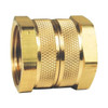 Adapter, Adapter, 3/4 in-11-1/2, Female GHT Swivel End, 1-3/16 in Hex, Brass, 1.32 in, Domestic