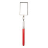 Inspection Mirror, 2-1/8 x 3-1/2 in Mirror, Rectangle Shape, Telescoping, Stainless Steel Handle