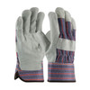 General Purpose Gloves, Large, Cowhide Leather Palm, Cowhide Leather, Black,  Blue,  Gray,  Red , Gunn Cut,  Full Finger,  Wing Thumb, Cotton, Uncoated