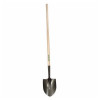 Shovel, 9-1/4 in Wd Blade, Steel Blade, Forward Turned-Step,  Open-Back Blade, 48 in Lg Handle, Straight, 9 in Lg Socket, 11-1/2 in Lg Blade, Round Blade Point Shovel, 9-1/4 in Wd Blade, Steel Blade, Forward Turned-Step,  Open-Back Blade, 48 in Lg Handle, Straight, 9 in Lg Socket, 11-1/2 in Lg Blade, Round Blade Point