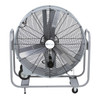 Portable Belt Drive, Non-Oscillating, 380 rpm, 3/4 hp, 115 VAC, 6.4 A, 60 Hz, 2 -Speed, Switch, Steel Blade, Open Drip Proof Motor, 75 dBA, Swivel Mount, Import