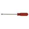 Hex Nutdriver, Extra Long, 5/16 in, 10-1/8 in Lg, Imperial, Hollow Shank, 6 in Lg Shank, Molded Firm Grip, Plastic Handle, Red Handle, Vanadium Steel