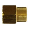 Reducer Coupling, Coupling, 3/8 x 1/4 in, FIP End, 0.87 in Hex, 1.16 in Lg, Class 125, 125 lb, Brass, -65 to 210 deg F, Import