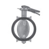 Butterfly Valve, 3 in, Flanged End, 200 deg F, Lever Handle, 8-9/16 in Lg Inlet to Outlet, Aluminium Body, Ductile Iron Disc, Stainless Steel Stem & Pin
