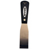 Putty Knife, Stiff Chisel, 3-7/8 in Lg Blade, 1-5/16 in Wd Blade, High Carbon Steel Blade, Interlock,  Round, Black,  Silver Color