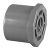Reducer Bushing, Flush Style, Bushing, 1-1/2 x 1-1/4 in, Spigot x FPT End, 1.656 in Lg, SCH 80, 150 psi, Injection-Molded, PVC, Gray , 140 deg F, Domestic