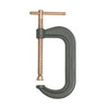 C-Clamp, Deep Throat, 3500 lb Clamp, 2-3/4 in Dp Throat, 2 in, 1/2 in Screw, Drop Forged Steel Body