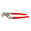 Tongue and Groove Plier, 5-Position, Cushion Grip,  Double Dipped, Polished, 1-13/16 in, V-Shaped Jaw, 8 in Jaw, Alloy Steel Jaw, 10 in Lg, Plastic Handle