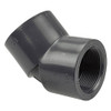 Elbow, 45 deg Elbow, 1/4 in, NPT End, SCH 80, PVC