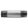Pipe Nipple, 3 in, NPT End, 10 in Lg, SCH 40, 200 psi, 400 deg F, Hot Dipped,  Welded, Steel, Galvanized, Domestic