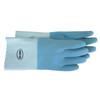 General Purpose Gloves, Interlock-Lined, Large, Blue , PVC Coated