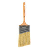 Paint Brush, 2-15/16 in Lg, 2-1/2 in Brush, China Bristle Brush, 5/8 in Ferrule, Stainless Steel Ferrule, Sealed, Wood Handle