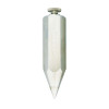 Plumb Bob, 3/4 in Dia, 3-3/8 in Lg, Rust Resistant Steel, Nickel Plated