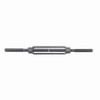 Turnbuckle, Stub End, Stub End/End, 1/2 in Dia Thread, 2200 lb Working, 9 in Take Up, 19 in Lg Closed, Drop Forged Steel, Self Colored Turnbuckle, Stub End, Stub End/End, 1/2 in Dia Thread, 2200 lb Working, 9 in Take Up, 19 in Lg Closed, Drop Forged Steel, Self Colored