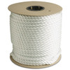 Twisted Rope, 3/8 in Dia, 600 ft Lg, White , Nylon, 3240 lb Tensile, Wood Reel Twisted Rope, 3/8 in Dia, 600 ft Lg, White , Nylon, 3240 lb Tensile, Wood Reel