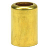 Ferrule, 1/2 in, Crimp End, 1 in Lg, Brass, 0.781 in ID