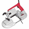 Portable Band Saw, Deep Cut, Tool, 4-3/4 x 4-3/4 in, 1/2 in wd,  44-7/8 in lg,  0.02 in thk Blade, 0 to 350 sfpm, 2 -Speed, 120 VAC, 6 A, Metal Housing, Front T